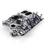 Edelbrock Pontiac 326-455 Performer RPM Intake Manifold - Chrome Plasma Finish - 7156-CP