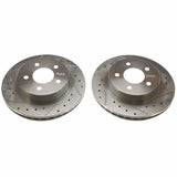 Power Stop 84-86 Ford Mustang Rear Evolution Drilled & Slotted Rotors - Pair - AR8121XPR