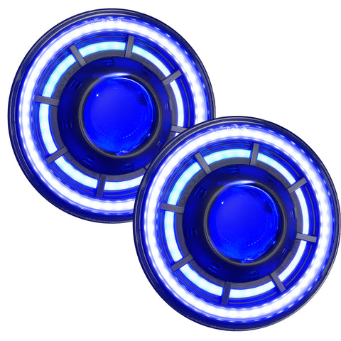 ORACLE Lighting 0718 Jeep Wrangler JK Oculus 7in ColorSHIFT Bi-LED Projector Headlights - 5876-330