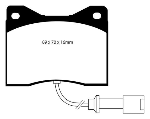 EBC 78-82 BMW M1 3.5 Redstuff Front Brake Pads - DP3753C