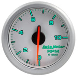 Autometer Airdrive 2-1/6in Tachometer Gauge 0-10K RMP - Silver - 9197-UL
