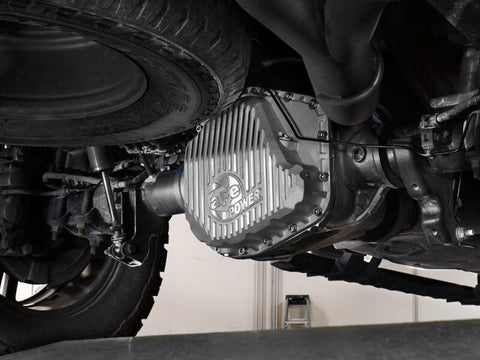 aFe POWER Street Series Rear Diff Cover Raw w/ Machined Fins Ford F-250/350 23-26 (Sterling 11.6) - 46-71490A