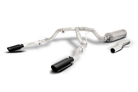 Gibson 21-23 GMC Yukon/Chevrolet Tahoe 5.3L 2/4wd Black Elite Cat-Back Exhaust -Stainless - 65717B