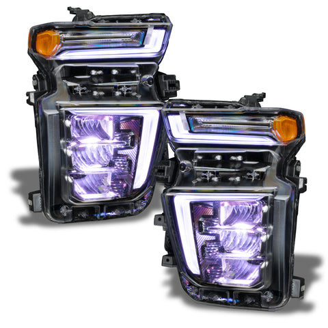 Oracle 20-21 Chevy Silverado HD 2500RGB Headlight Demon Eye Kit - w/o Controller - 1453-334