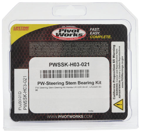 Pivot Works 95-97 Honda CR125R Steering Stem Bearing Kit - PWSSK-H03-021