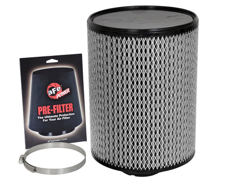 aFe MagnumFLOW Pro DRY S Air Filter 4in F x 8-1/2in B x 8-1/2in T x 11in H - 21-90058-WP