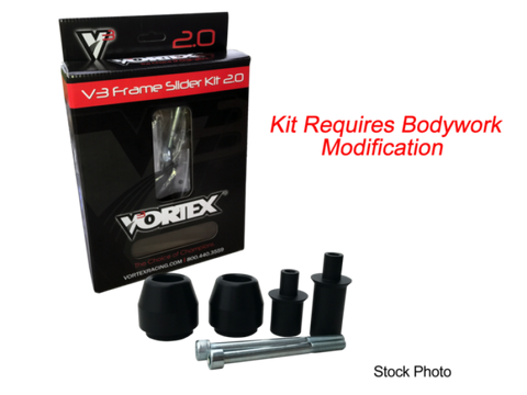 Vortex Racing 13-16 Ducati Monster 821 V3 2.0 Frame Slider Kit- Modification Required - SR207