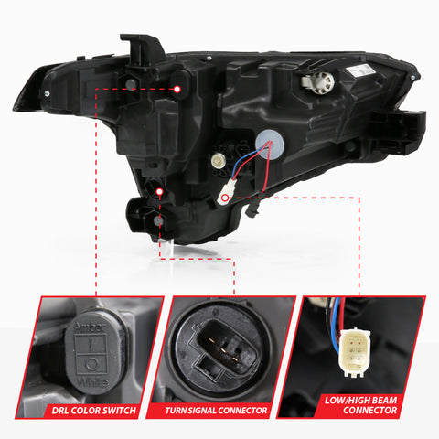 ANZO 22-24 Toyota Tundra (w/Factory LED Refl.) Z-Series Full LED Proj Headlights - Driver Side ONLY - 111599X-L