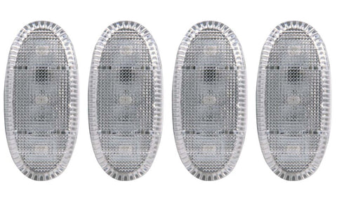 ANZO 2011-2016 Ford F-350 LED Fender Light Kit Clear 2pc Amber / 2pc Red - 861108