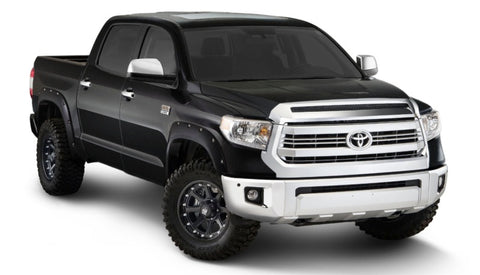Bushwacker 16-18 Toyota Tundra Fleetside Pocket Style Flares 4pc - Midnight Black - 30918-43