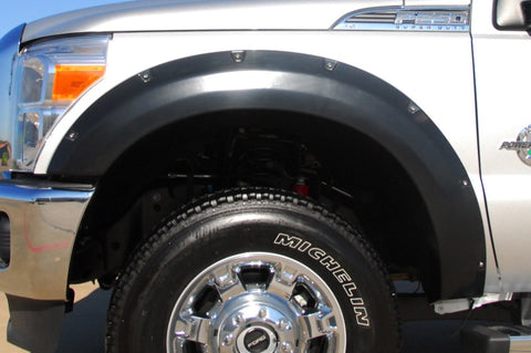 Lund 11-16 Ford F-250 Super Duty RX-Rivet Style Smooth Elite Series Fender Flares - Black (4 Pc.) - RX314S