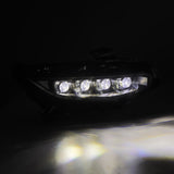 AlphaRex 16-21 Honda Civic NOVA-Series LED Proj Headlights Blk w/Activation Light & Seq.Sig / SB DRL - 880491