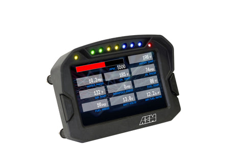 AEM CD-5LG Carbon Logging Digital Dash Display w/ Internal 10Hz GPS & Antenna - 30-5603