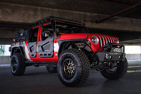 DV8 Offroad 18-22 Jeep Wrangler JL/JT Spec Series Half Doors - Rear Set - HDJL-02R