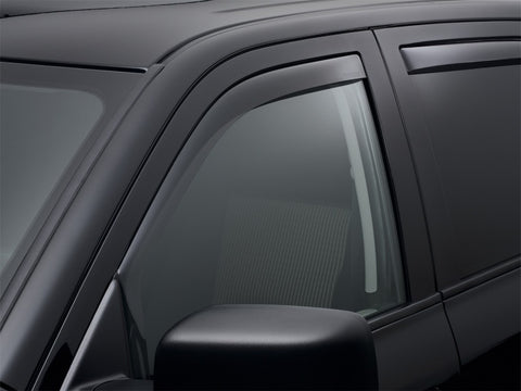 WeatherTech 09+ Dodge Ram 1500 Front Side Window Deflectors - Dark Smoke - 80503