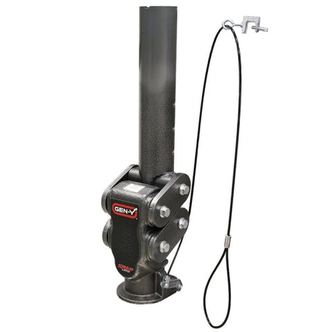 Gen-Y Spartan Torsion-Flex 5in Offset 4in RD Tube Gooseneck 2-5/16in Coupler Standard Height - GH-7082HD