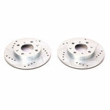 Power Stop 88-91 Honda CRX Front Evolution Drilled & Slotted Rotors - Pair - JBR155XPR