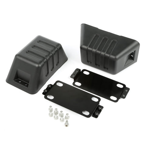 Rugged Ridge XHD Bumper Tow Point Covers 07-18 Jeep Wrangler JK - 11540.26