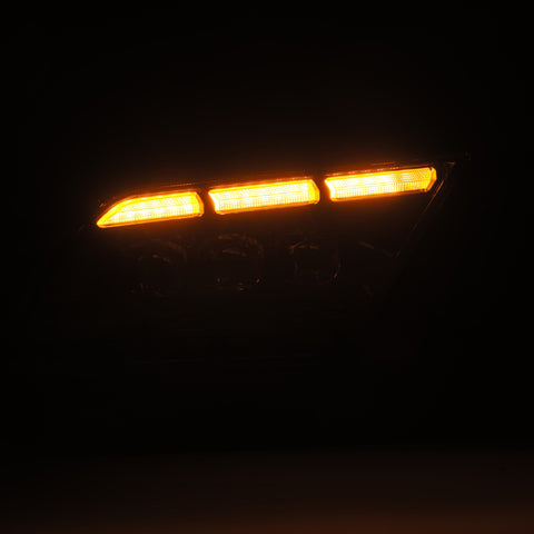 AlphaRex 13-14 Ford Mustang NOVA LED Proj Headlights Alpha-Blk w/Actv Light & Seq.Sig / SB DRL - 880488