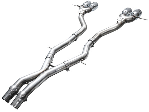 AWE Tuning 23-24 BMW G87 M2 Track Edition Exhaust - Chrome Silver Tips - 3020-42487