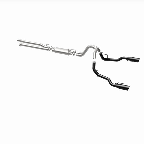 MagnaFlow SYS Cat-Back 2017 Ford F-150 Raptor 3.5L Dual Black Coated 3in Tips - 19350