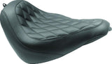 Mustang 18-21 Harley Softail Slim Wide Tripper Solo Seat Diamond Stitch - Black - 83047