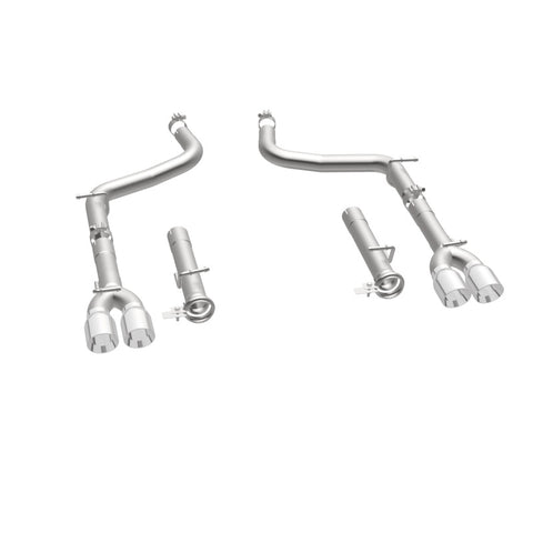 MagnaFlow Axle-Back, SS, 2.5in, Quad Split Rear 3.5in Tip 2015 Dodge Challenger R/T 5.7L - 19210