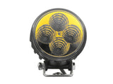 Raxiom Axial 3-In 4-LED Yellow Beam Round Light Flood Beam Universal (Some Adaptation Required) - J109482