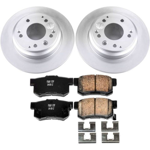 Power Stop 91-95 Acura Legend Rear Z17 Evolution Geomet Coated Brake Kit - CRK3153