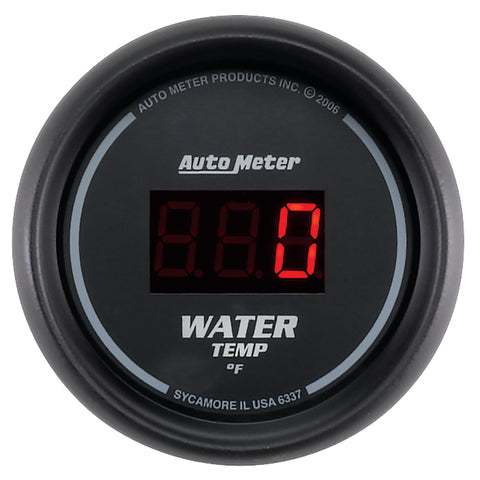 Autometer Black 0-300 F Digital Water Temp Gauge - 6337