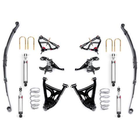 QA1 82-03 Chevy S10 2WD Drag Kit (2-4in/3in Drop) - Level 2 - DK02-GMS1
