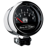 Autometer Traditional Chrome 3-3/4in 8k w/ Retro Short Sweep Tachometer - 2897