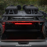 Go Rhino Xplor Flash Series Sgl Multi Function LED Light Bar (Track Mount) 20in. - Blk - 750002014CBS