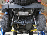 aFe Rebel Series 2.5in 409 SS Axle-Back Exhaust w/Polished Tips 07+ Jeep Wrangler (JK) V6 3.6L/3.8L - 49-48061-P