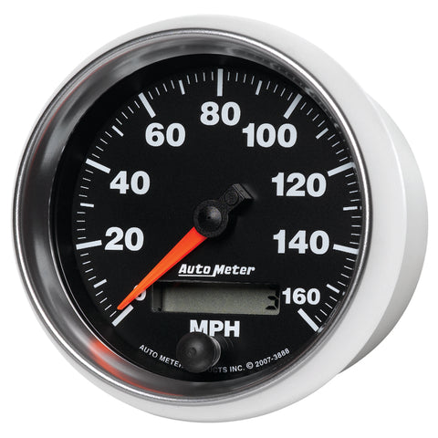 Autometer GS 3-3/8 inch 160 MPH In Dash Speedometer Gauge - 3888