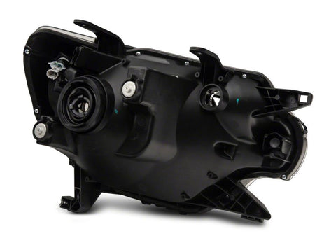 Raxiom 12-15 Toyota Tacoma Axial Series Headlights w/ LED Bar- Blk Housing (Clear Lens) - TT21847