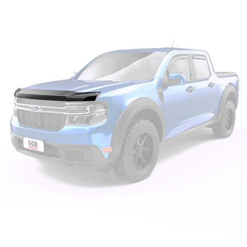 EGR 22-23 Ford Maverick Lariat XL XLT SuperGuard Hood Guard - Matte Black - 303595