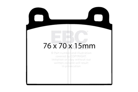 EBC Racing 75-82 Ferrari 308 RP-1 Race Front Brake Pads - DP8103RP1