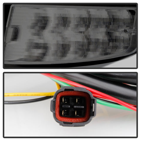 Spyder 08-14 Subara Impreza WRX Hatchback LED Tail Lights Seq Signal Blk Smoke ALT-YD-SI085D-SEQ-BSM - 5086747