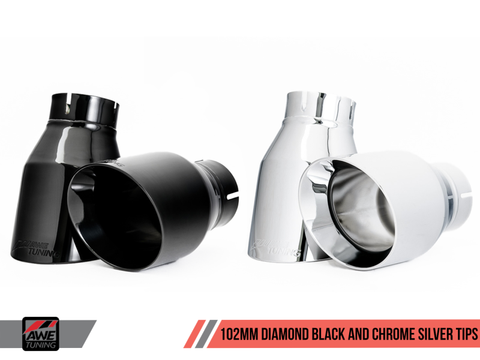 AWE Tuning Porsche 718 Boxster / Cayman SwitchPath Exhaust (PSE Only) - Chrome Silver Tips - 3025-32020