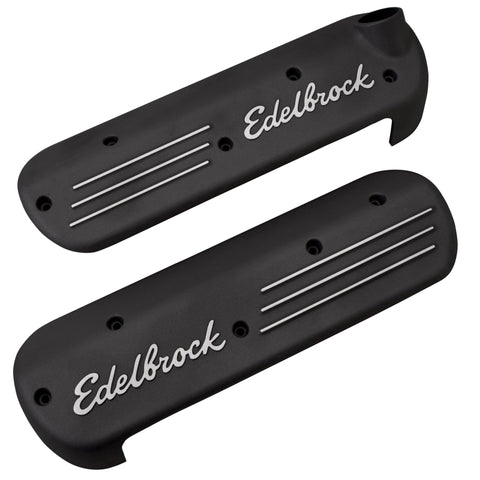 Edelbrock Coil Cover GM Gen 3 LS1 Black Coated - 41183
