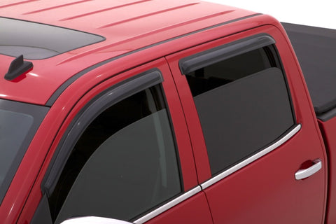 AVS 15-18 Chevy Silverado 2500 Crew Cab Ventvisor Outside Mount Window Deflectors 4pc - Smoke - 94536