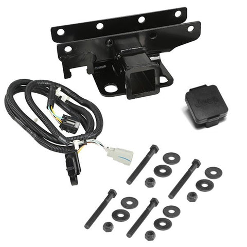 Rugged Ridge Receiver Hitch Kit Jeep Logo 07-18 Jeep Wrangler - 11580.52