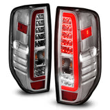 ANZO 2005-2021 Nissan Frontier LED Taillights Chrome Housing/Clear Lens - 311445