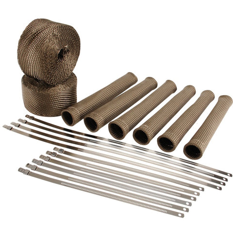 DEI Exhaust Wrap Kit - Header Wrap - Jeep JK - 2007-2011 - Titanium - 10136