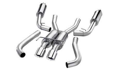 Corsa 2015-2017 Dodge Challenger Sport Cat-Back Dual Rear Exit with Twin 3.5in Polished Pro-Seri - 14986