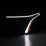AlphaRex 22-23 Toyota Tundra LUXX-Series Headlights Alpha-Blk w/White DRL - Req 810029 OR 810030 - 880863
