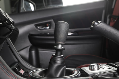GrimmSpeed Shift Knob Stainless Steel - Subaru 5 Speed and 6 Speed Manual Transmission - Black - 380001