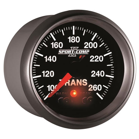 Autometer Elite 52.4mm 100-260F Transmission Temperature Peak & Warn w/ Electronic Control Gauge - 3658