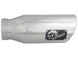 aFe MACH Force-XP 304 SS Single Wall Polished Exhaust Tip Pair 4in Inlet x 6in Outlet x 15in L - 49T40606-P15